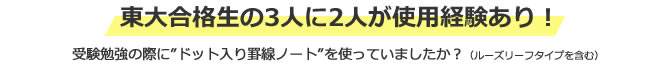 東大合格生の3人に2人が使用経験あり！