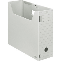 ファイルボックス−FS<Fタイプ>フタ付きA4 グレー