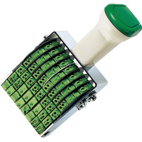 回転印 欧文数字 2号8連 明朝体