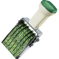 回転印欧文数字3号6連明朝体