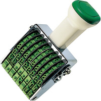 回転印欧文数字3号8連明朝体