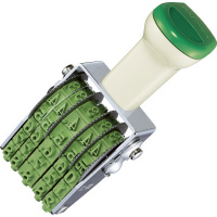 回転印 欧文日付 3号 5連 明朝体