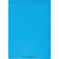 下敷き<まなびすと>B5 定規機能 簡易クリップ 付 ブルー