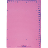 下敷き<まなびすと>B5 定規機能 簡易クリップ 付 ピンク