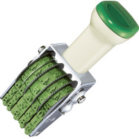 回転印 欧文日付 4号 5連 明朝体