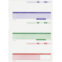 プリンタ用カット紙フォーム 仕切書物品受領書3面付A4
