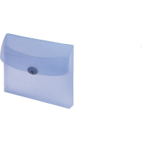 ドキュメントケース<ハードタイプマチ付き>A4 クリヤーブルー