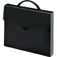 ドキュメントケース ハードタイプハンドル付 A4 ブラック