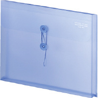 ドキュメントケースPPA4横 エンベロープタイプクリヤーブルー