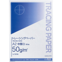 ナチュラルトレーシングペーパー中厚口50g A2 100枚パック入