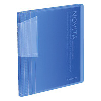 ポストカードホルダー<ノビータ>60枚透明青