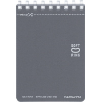 ソフトリングメモ(カラフル)ドット入り罫線A7 DM