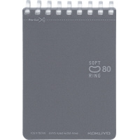 ソフトリングメモ(カラフル)ドット入り罫線80枚A7 DM