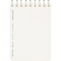 ソフトリング方眼ドット罫80枚A7透明