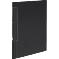 クリヤーブック<ノビータ>固定A4縦 ウェーブカット20枚黒