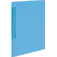 クリヤーブック<ノビータ>固定A4縦 ウェーブカット20枚水色