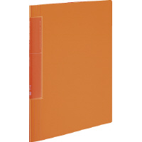 クリヤーブック<ノビータ>固定A4縦 ウェーブカット20枚橙