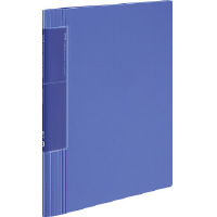 クリヤーブック<ノビータ>固定A4縦 ウェーブカット40枚青