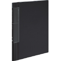 クリヤーブック<ノビータ>固定A4縦 ウェーブカット40枚黒