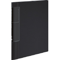 クリヤーブック<ノビータ>固定A4縦 ウェーブカット60枚黒