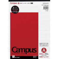 キャンパスレポートパッドA4 厚口A罫80枚