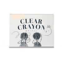 透明くれよん5本 うすだいだい