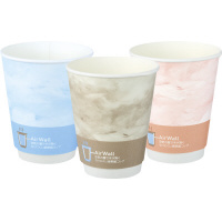 空気層断熱紙コップ(9oz・マーブル)