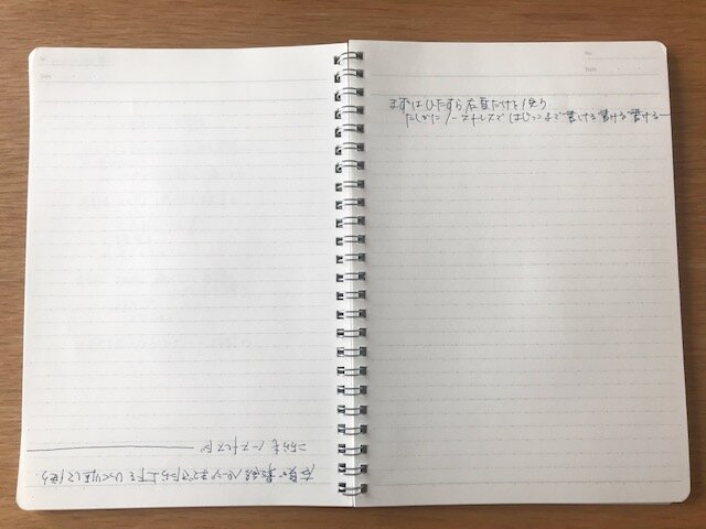 リングノートは書きにくい～工夫で乗り切る1～