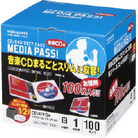 CD/DVDp\tgP[X<MEDIA PASS>1e 100Zbg