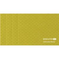 カードサイズメモ＜KOKUYO ME＞(カットオフ・3mm方眼・緑)
