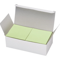 再生紙ふせん＜Ｋ２＞　７５mmＸ７５mm　緑色１０冊入り