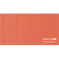 カードサイズメモ＜KOKUYO ME＞(カットオフ・3mm方眼・桃)