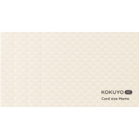 カードサイズメモ＜KOKUYO ME＞(カットオフ・3mm方眼・白)