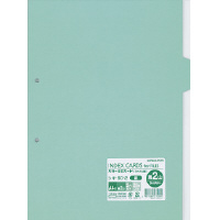 カラー仕切カード（ファイル用）5山見出し<第2山/緑>