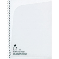 ツインリングノート(ホルダータイプ)A4 A罫40枚透明