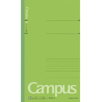 キャンパスノート(スリムB5 サイズ)中横罫30枚緑