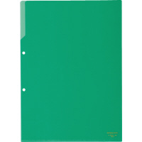クリヤーホルダー（２穴あき・カラー）Ａ４緑
