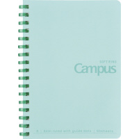 キャンパスソフトリングドット罫50枚A6緑