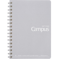 キャンパスソフトリングドット罫50枚A6灰