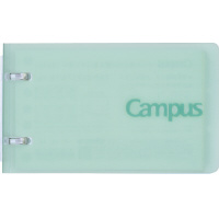 キャンパスノートバインダー(2リング)A7 7穴 緑