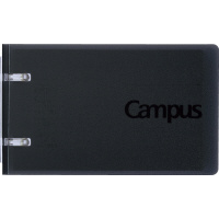 キャンパスノートバインダー(2リング)A7 7穴 黒