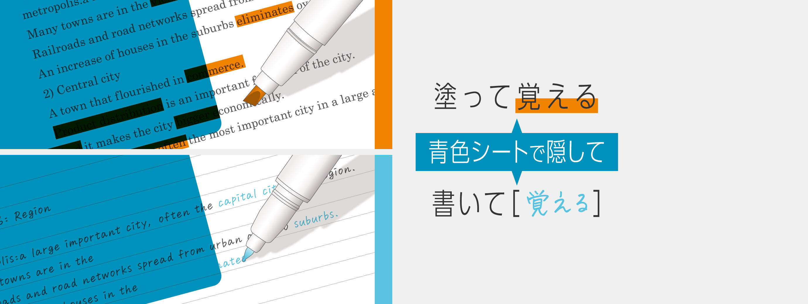 キャンパス 青色シートで覚える暗記用ペン