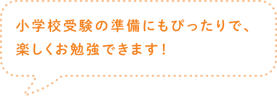 小学校受験の準備にもぴったりで、楽しくお勉強できます！