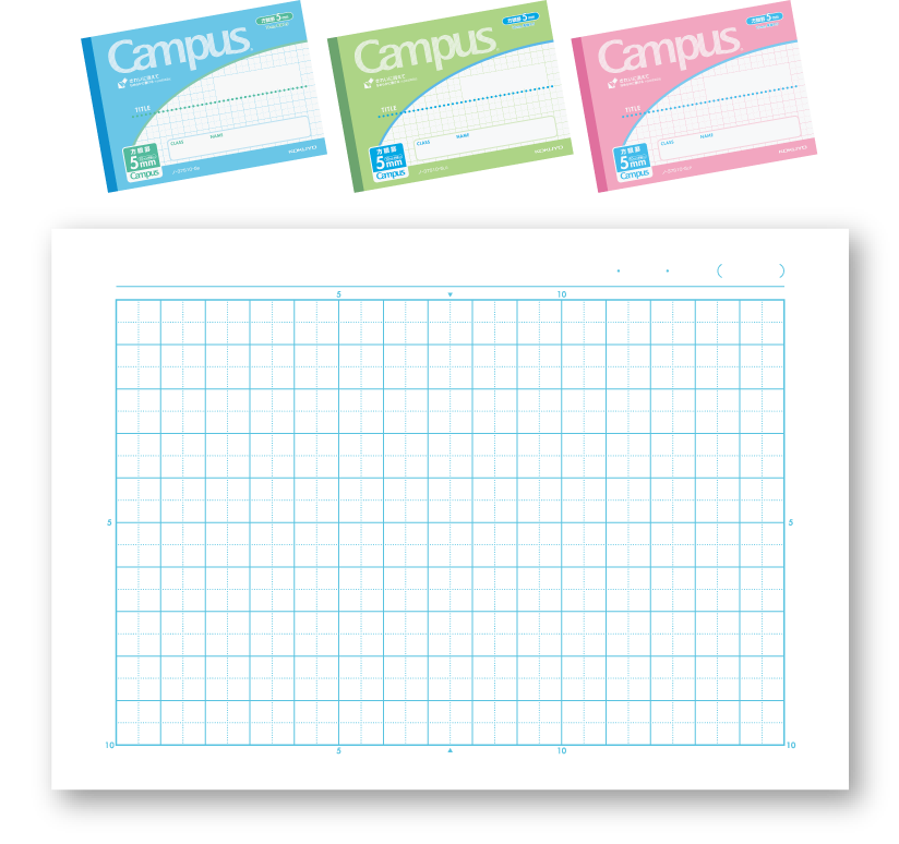 Square grid (5mm grid, 10mm solid line)