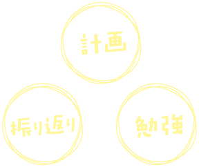 “Plan” → “Study” → “Review” cycle diagram