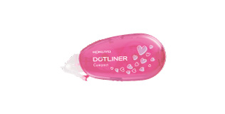 Dot liner compact (heart pattern) TA-