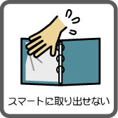 スマートに取り出せない
