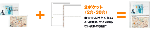 2ポケット（2穴・30穴）