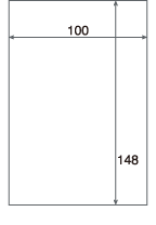 KPC-PS011-100 ラベルサイズ図