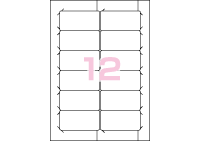 イメージ：通常仕様 12面汎用タイプ・ミリ改行